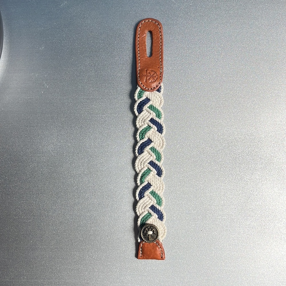 Kiel James Patrick Braided Bracelet w/ Genuine Leather